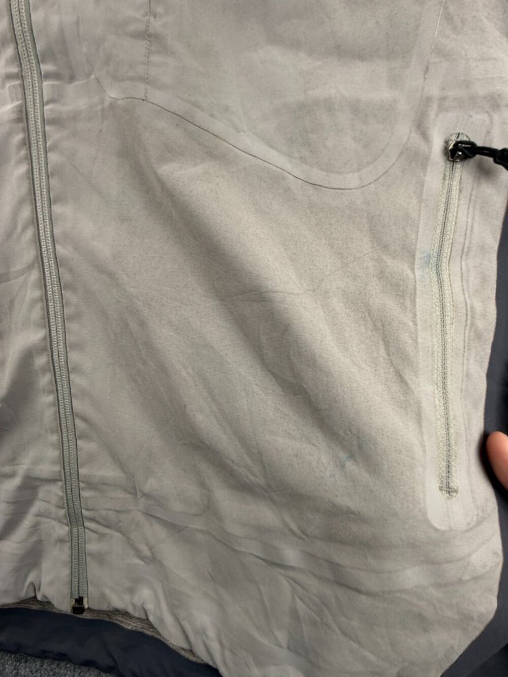 Patagonia CSS Men Jacket Gray Full Zip Large Chest Pocket Windbreaker Adult - Picture 6 of 16